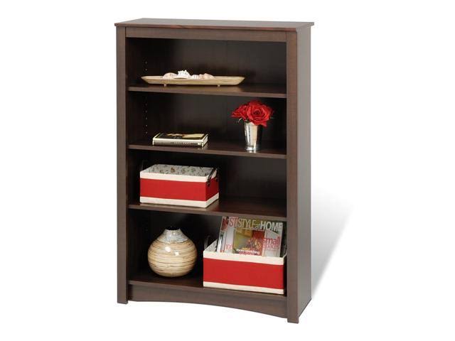 Espresso 4-Shelf Bookcase X3724