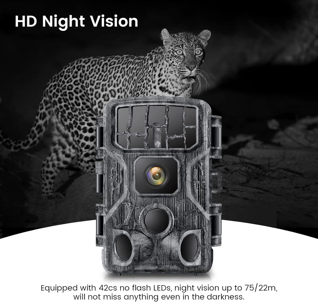 4K 30MP WiFi Trail Camera with Night Vision H725022