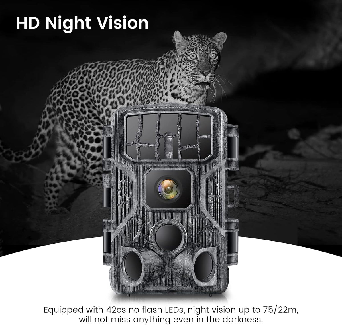4K 30MP WiFi Trail Camera with Night Vision H725022