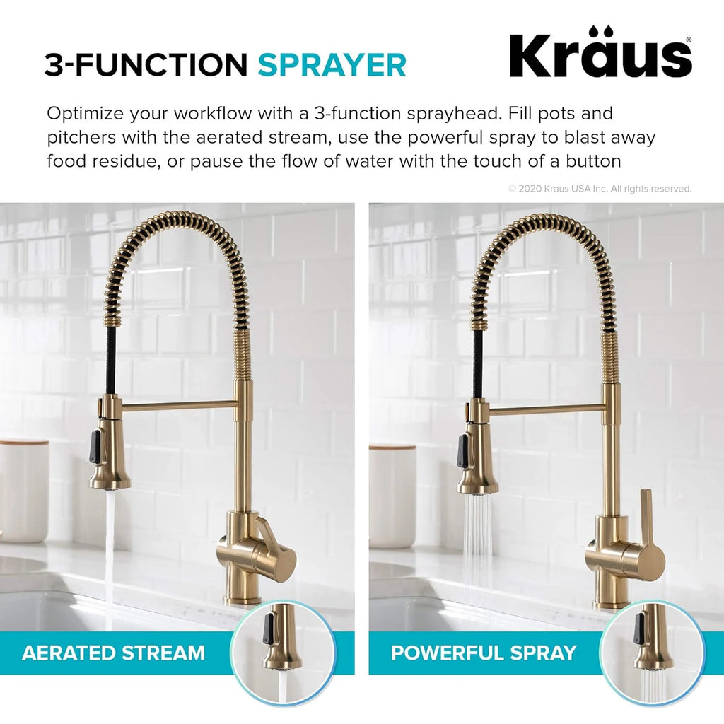 Antique Champagne Bronze Kitchen Faucet B935257