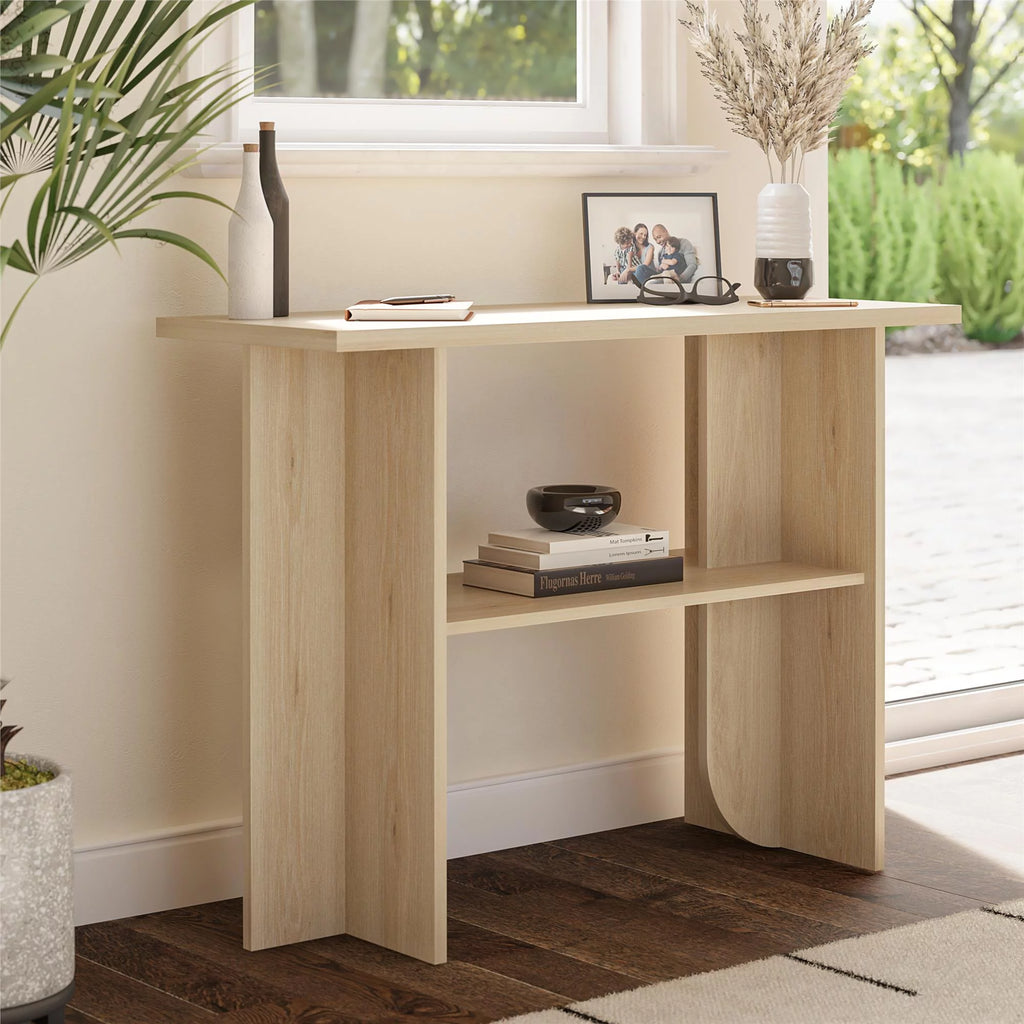 Light Oak Console Table L6495