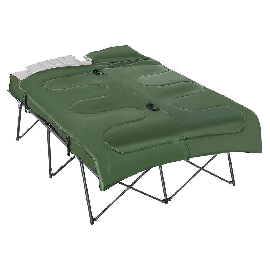 Folding Camping Cot Set with Sleeping Bag and Carry Bag K64833