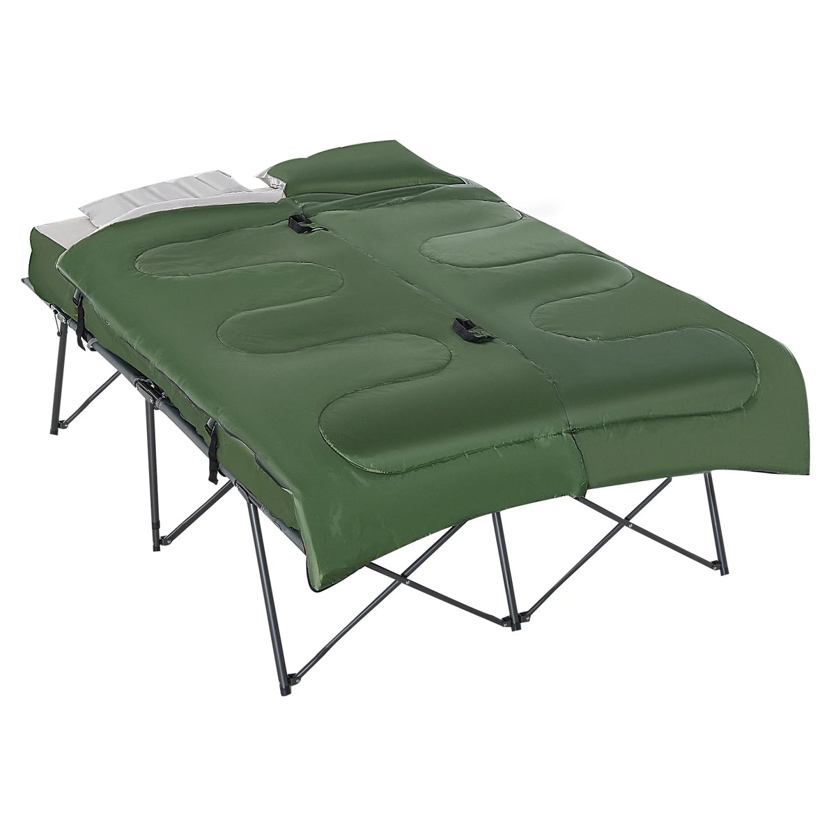 Folding Camping Cot Set with Sleeping Bag and Carry Bag K64833