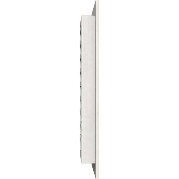 16 inch Vertical Gable Vent, Primed Smooth Western Red Cedar J7107