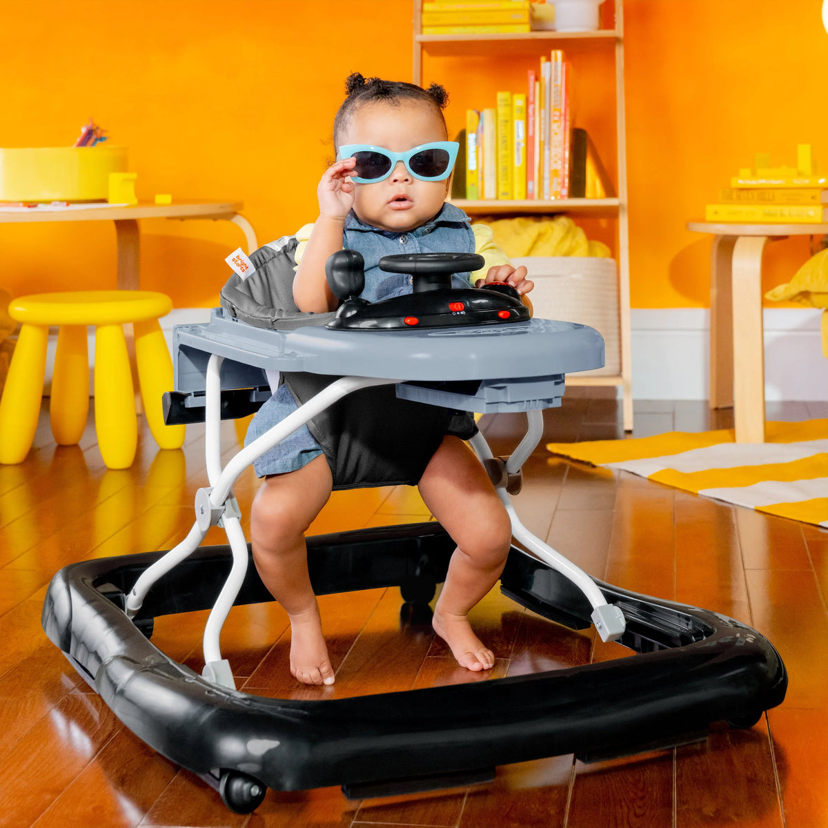 Blue Grey Baby Activity Walker Z494