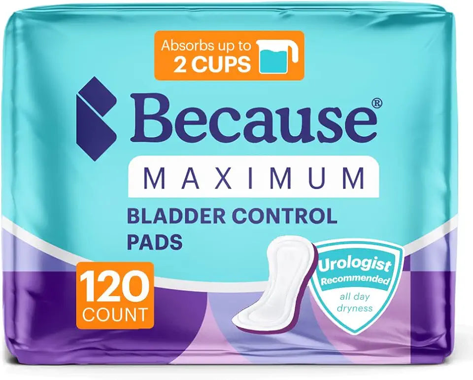 Incontinence Pads for Women Maximum Absorbency 120 Count N4120