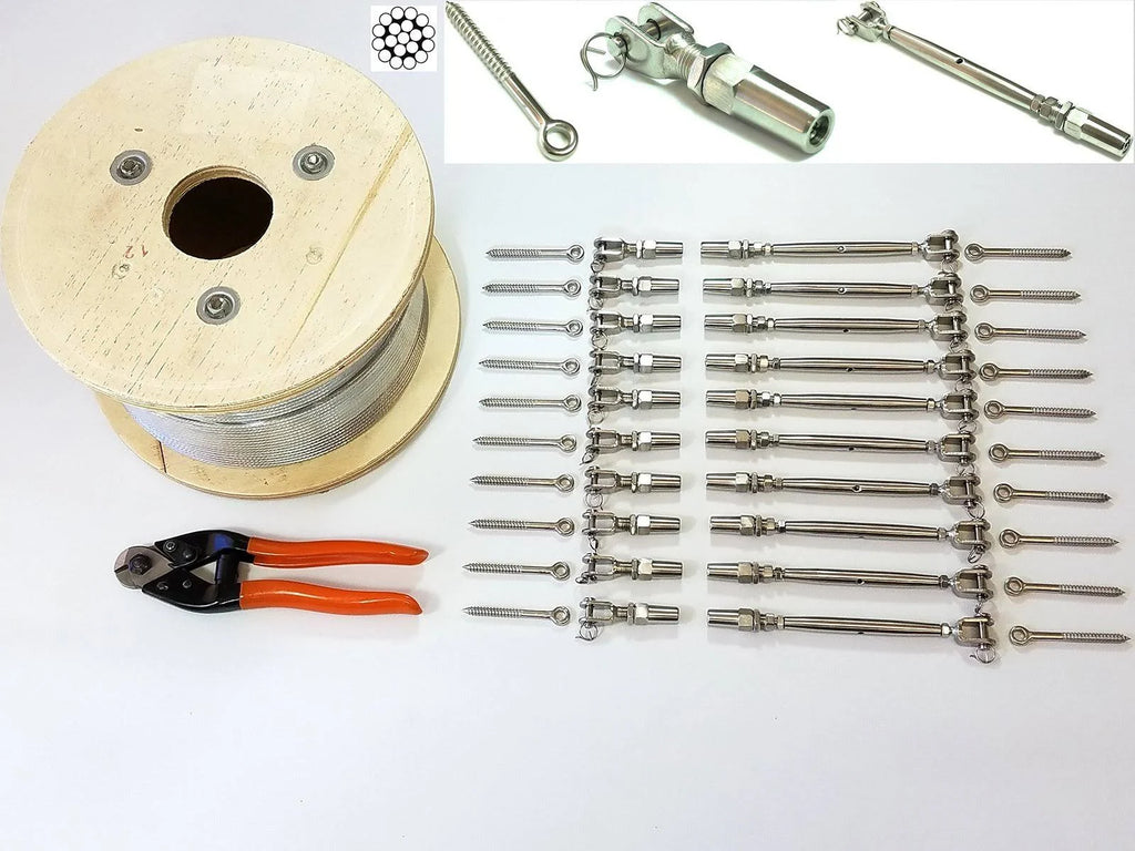 1/8 Cable Railing Kit Stainless Steel 316 U62162