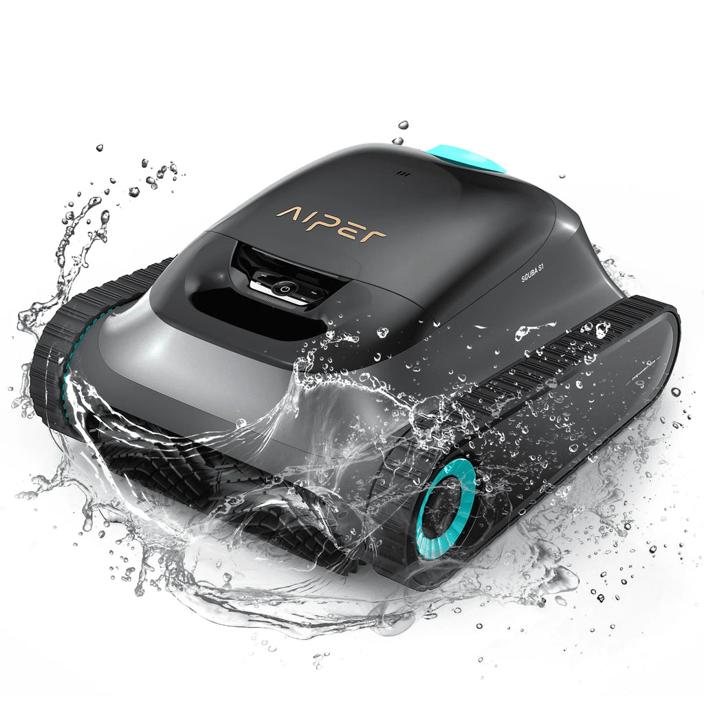 Robotic Pool Vacuum Cleaner with Wall Cleaning O549849