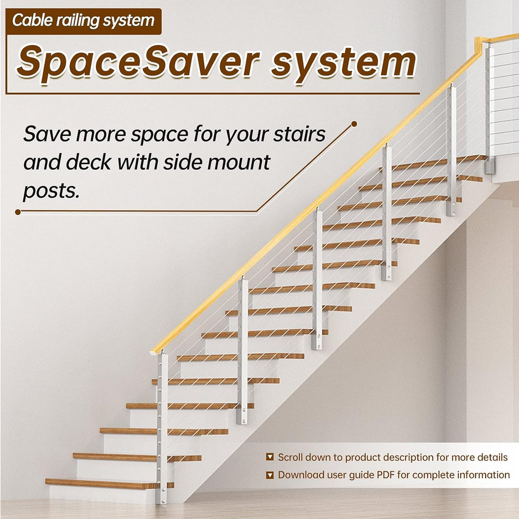 Brushed Stainless Steel Wall Mounted Stair Handrail L69773