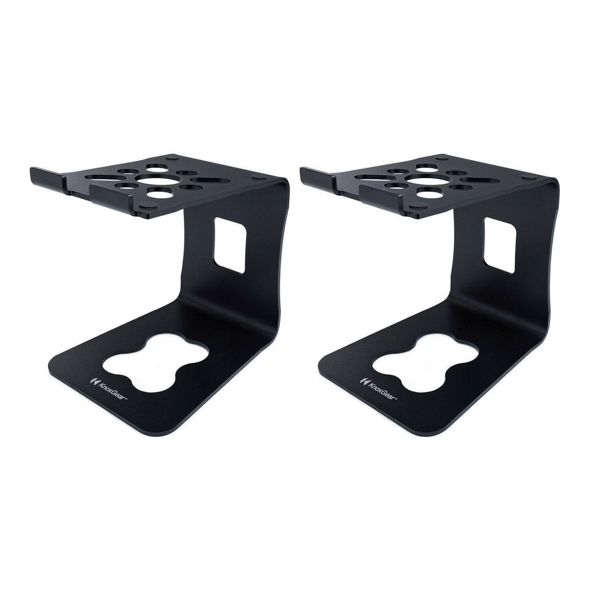 Black Metal Speaker Stands A306408