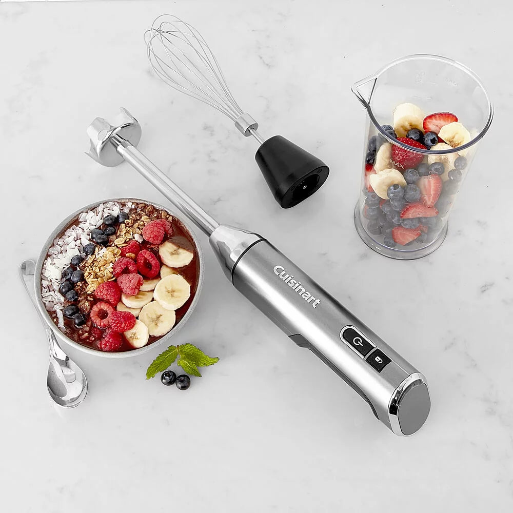Cordless Rechargeable Hand Blender with Milk Frother L74925