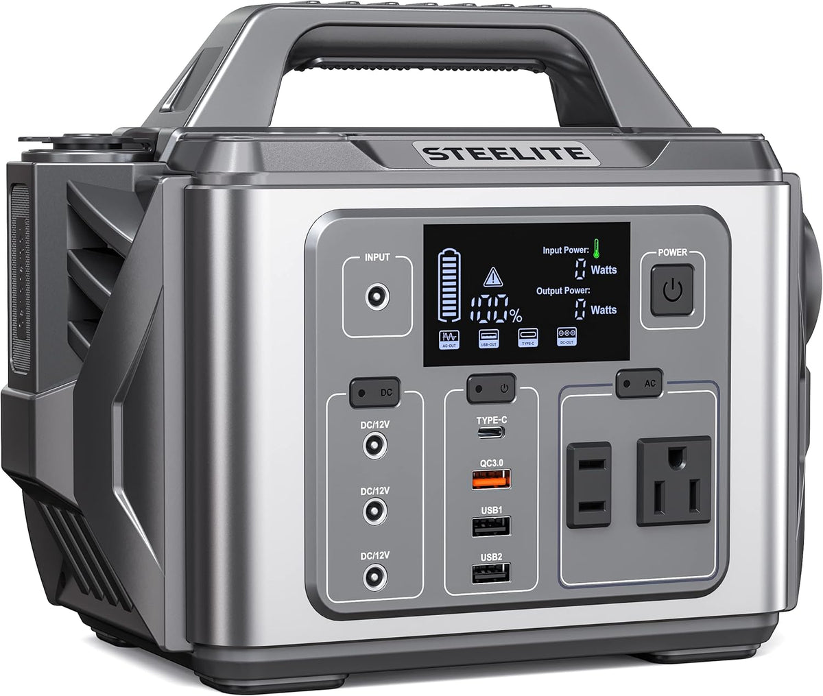 300W Portable Power Station with 110V AC Outlet K15416