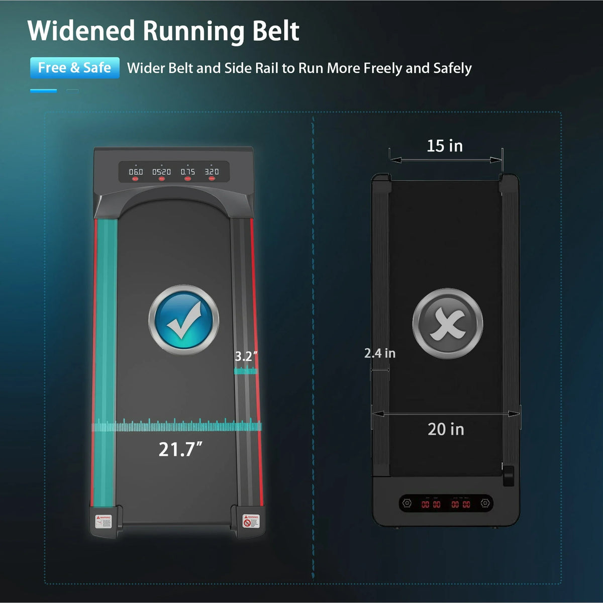 2.5HP Folding Treadmill with LED Display F411