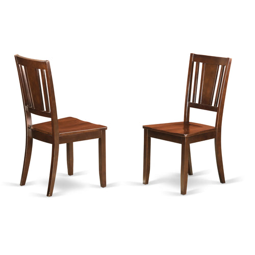 10" Mahogany Wood Dining Chairs Set of 2 X5345