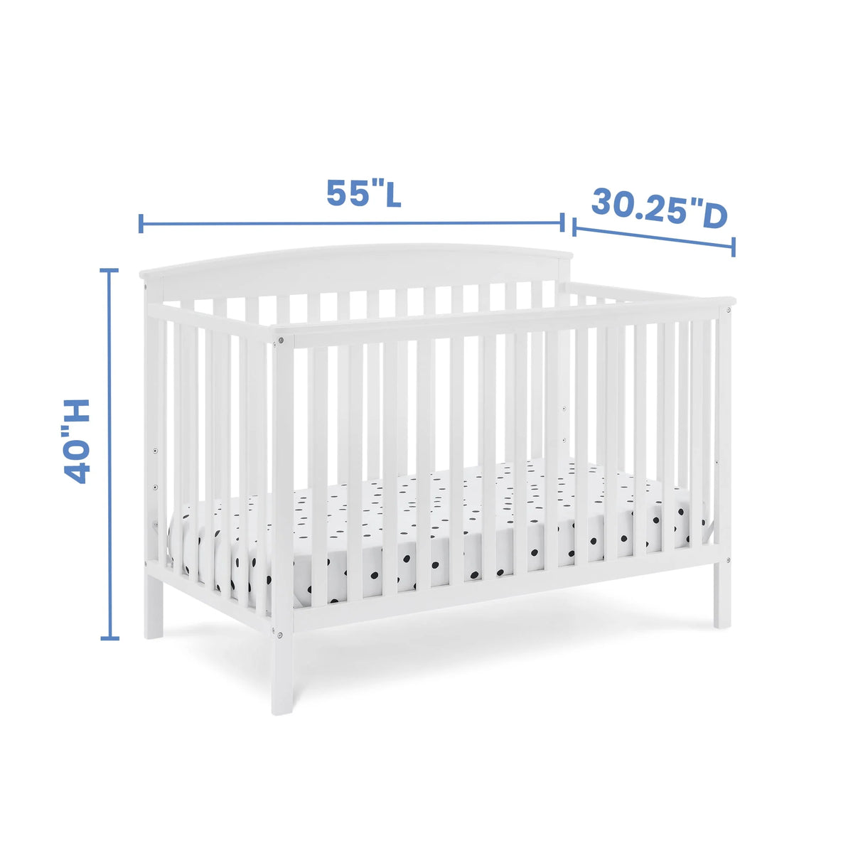 6-in-1 Convertible Baby Crib F988666