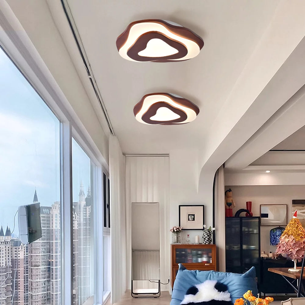 Solid Wooden Flush Mount Ceiling Light P20080