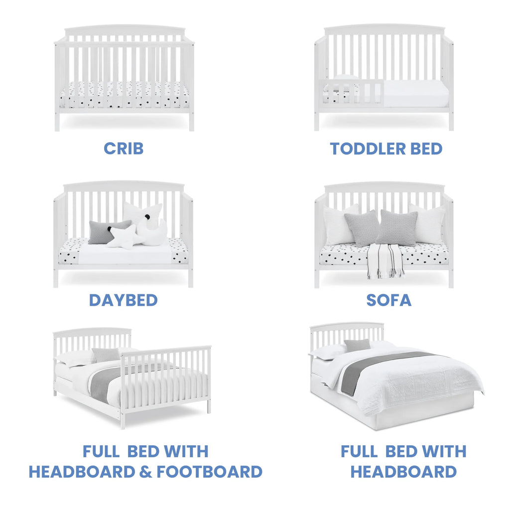 6-in-1 Convertible Baby Crib F988666
