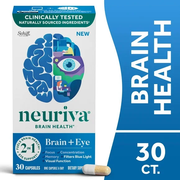 Brain + Eye Health Supplement 30ct Capsules I5820