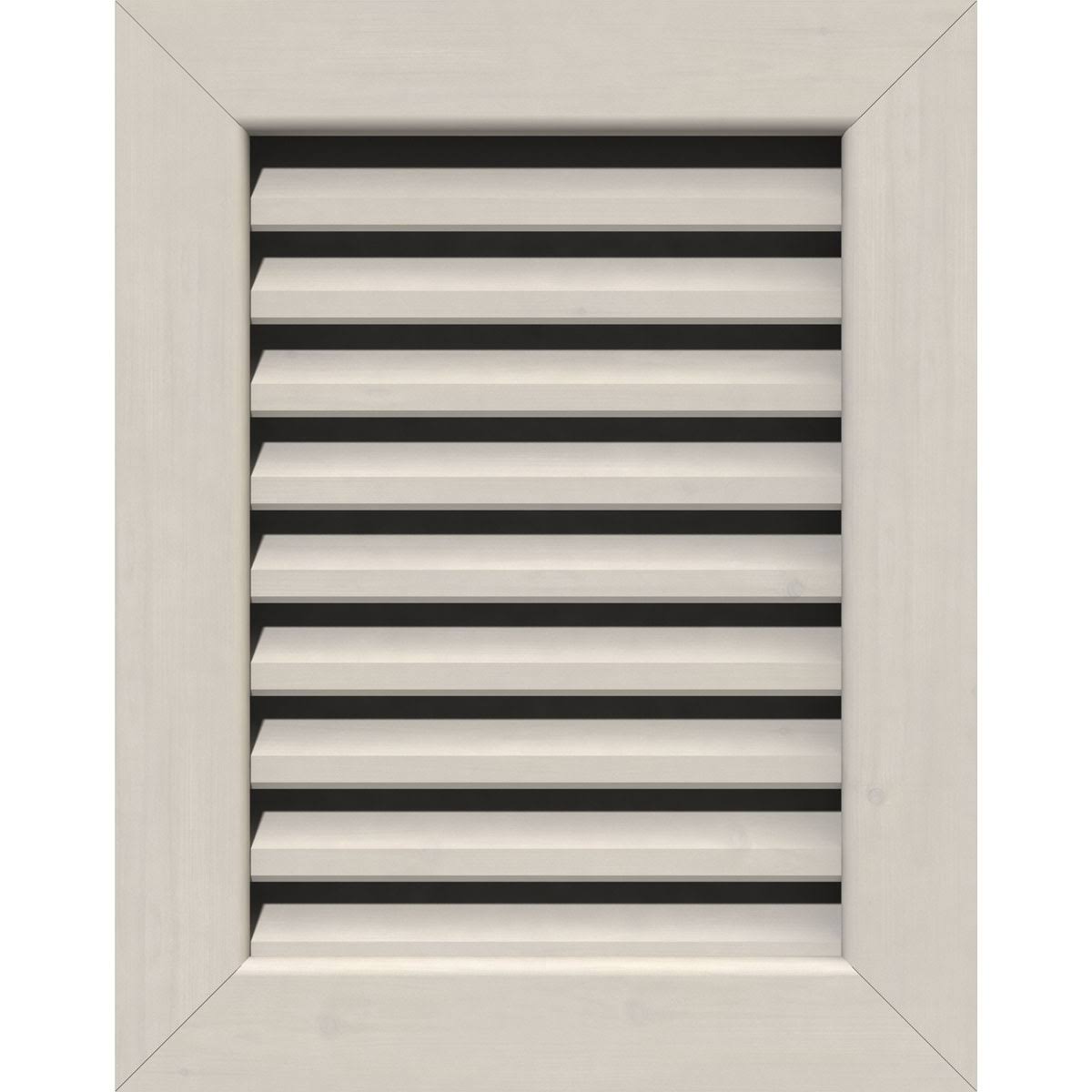 16 inch Vertical Gable Vent, Primed Smooth Western Red Cedar J7107