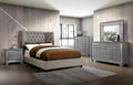 Gray Solid Wood King Bedroom Set 5pcs P188162