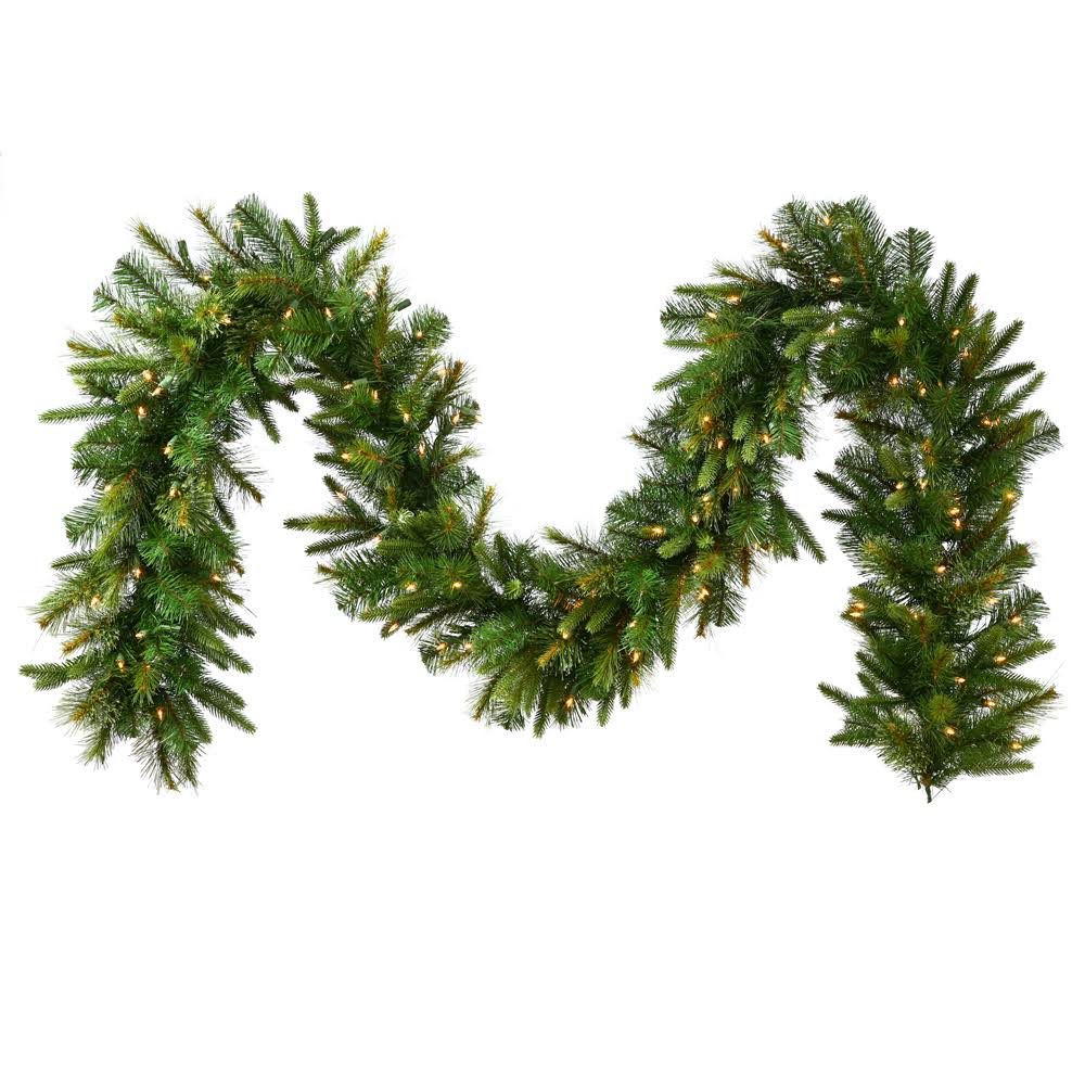 50' Cashmere Garland with 550 Clear Lights Z456