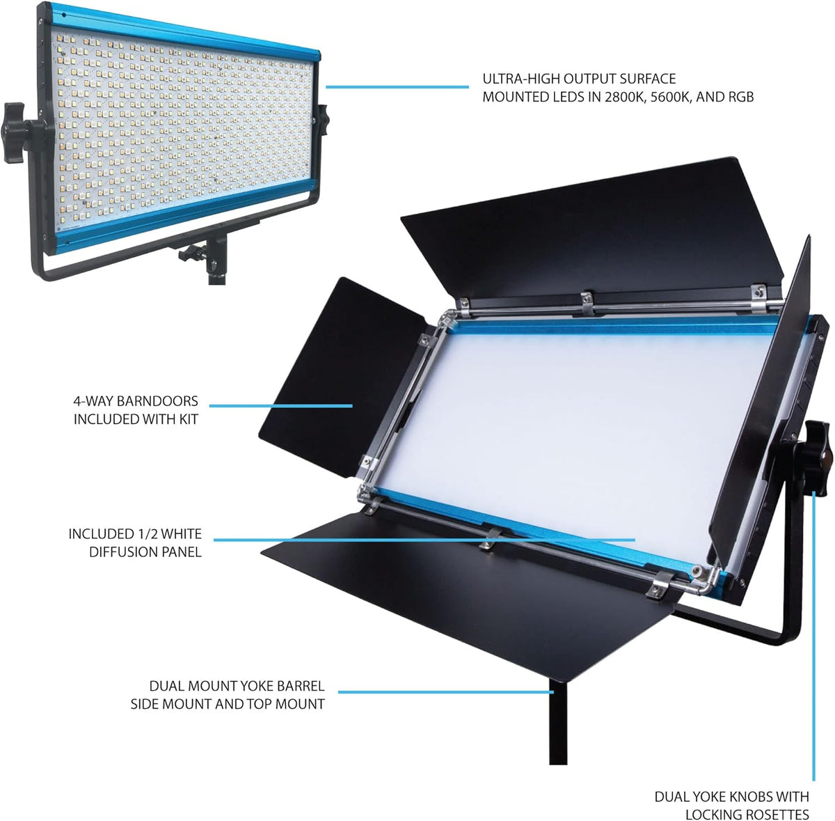 LED 3 Light Kit with Travel Case N5144