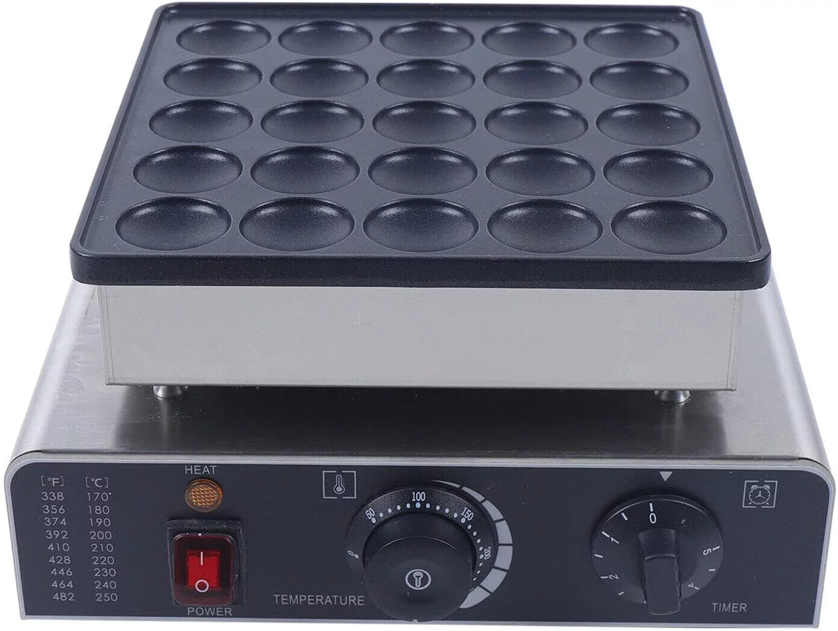 Mini Dutch Pancake Baker Electric Waffle Maker Nonstick B4398