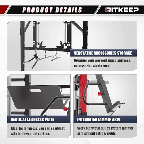 Smith Machine with Jammer Arms & Leg Press Q6907
