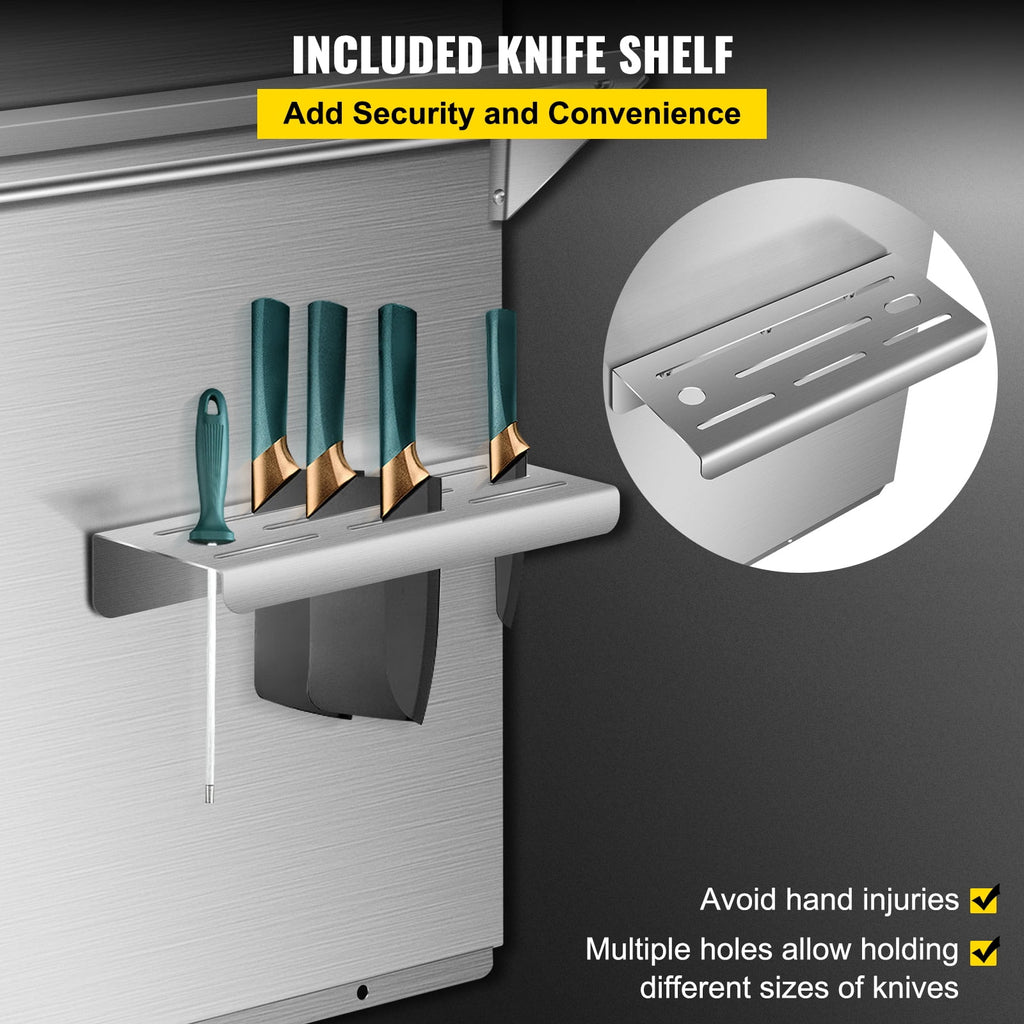 Stainless Steel Range Backsplash with Shelf P248