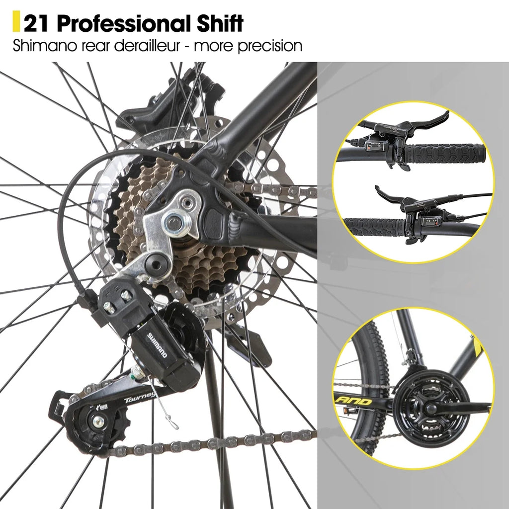 Aluminum 21 Speeds 27.5 inch Wheel Mountain Bike K544