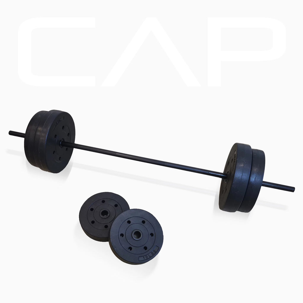 Adjustable Weight Bench with Rack and 90 lb Vinyl Weight Set R8628