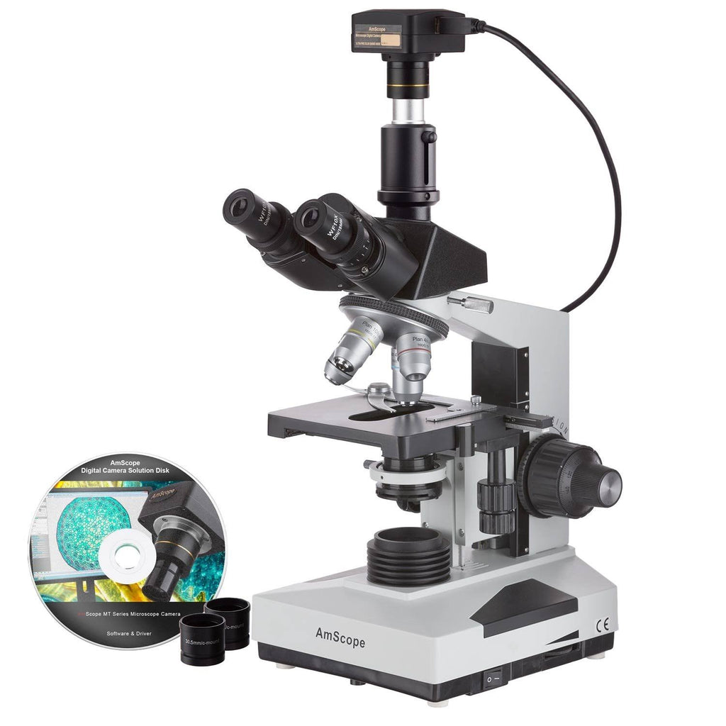 1000X Trinocular Biological Compound Microscope with 14MP USB Digital Camera T199