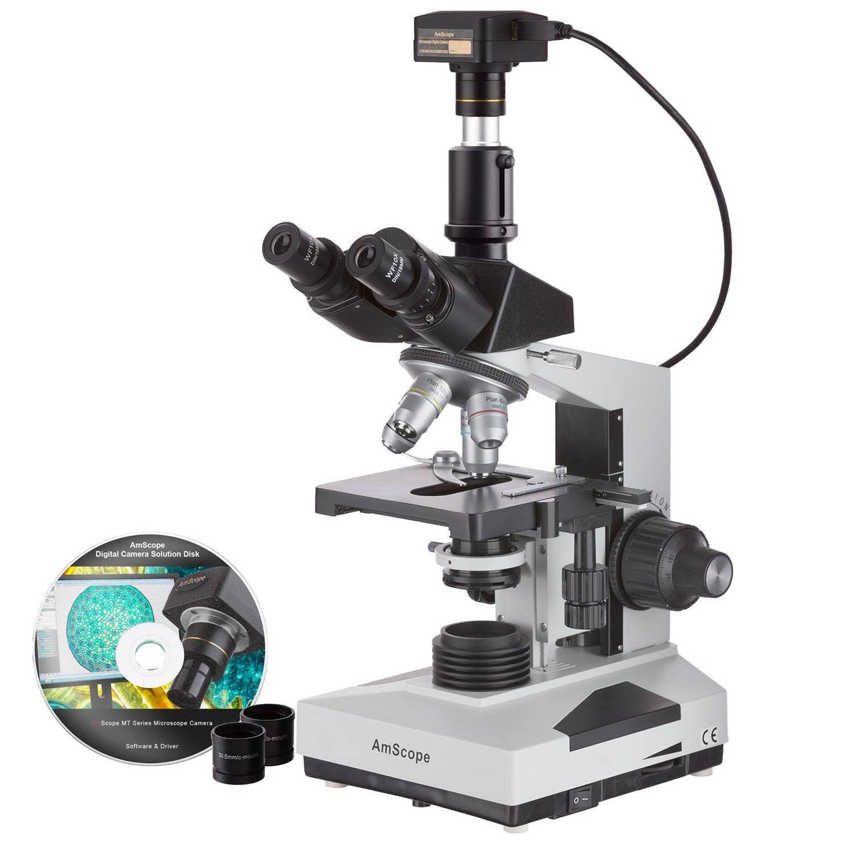 1000X Trinocular Biological Compound Microscope with 14MP USB Digital Camera T199