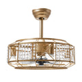 20" Crystal 4 Lights Ceiling Fan E63159