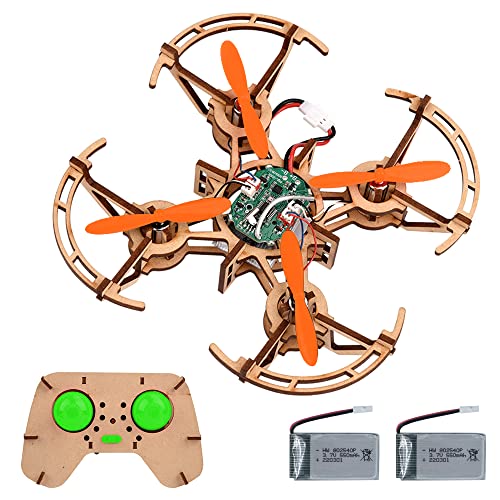 Mini Wooden Drone RC Quadcopter Building Kits E507402