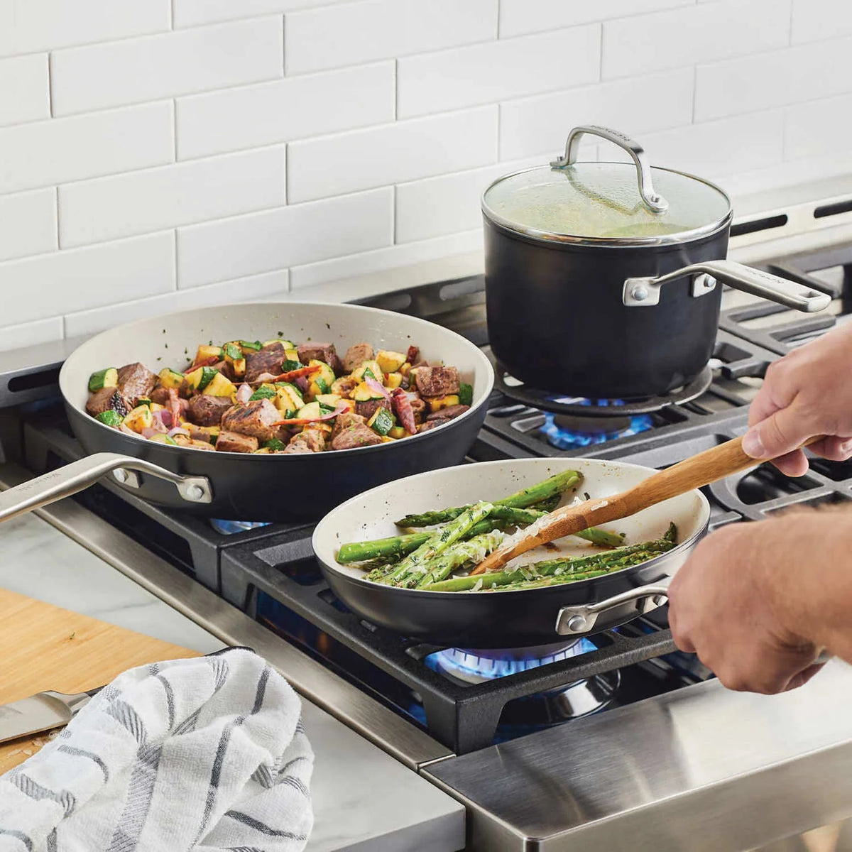 12-piece Hard Anodized Ceramic Non-Stick Cookware Set R998807