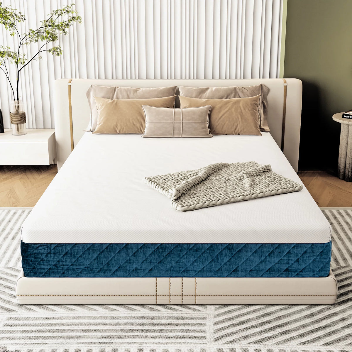 10'' Plush Gel Memory Foam Hybrid Mattress Full F605