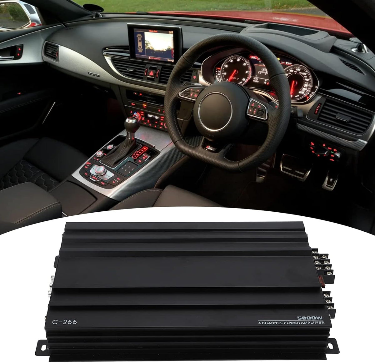 5800W 4 Channel Car Audio Amplifier M37409