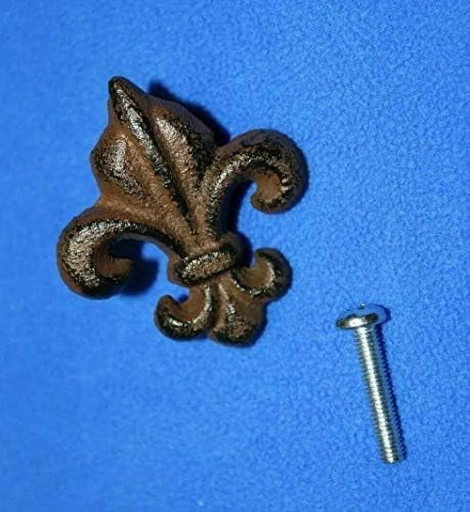 Cast Iron Fleur De Lis Cabinet Knobs, Pack Of 30 G36222