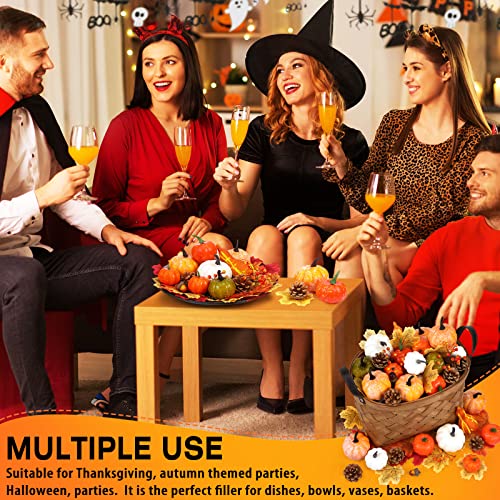520 Pcs Artificial Pumpkins and Gourds Fall Harvest Decoration Set G213061