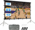 120 Inch Portable Double Sided Projector Screen with Stand A881