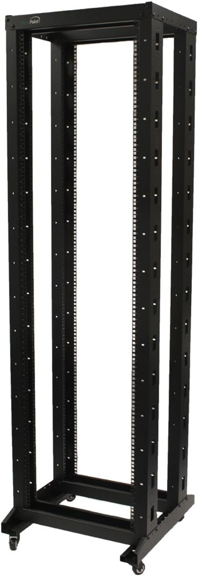 42U 4-Post Network Server Rack with Casters U5918