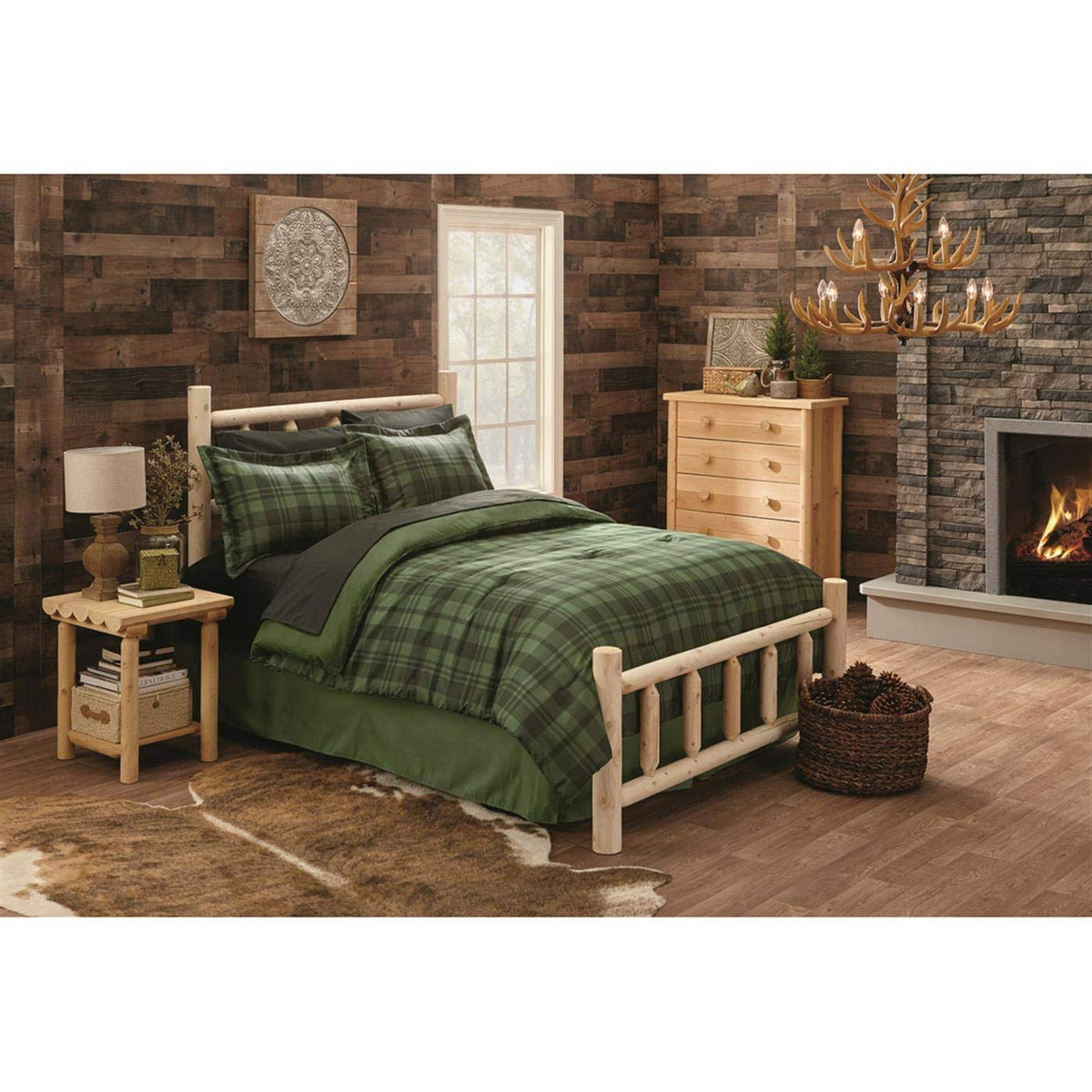 Cedar Log Bed King L91326