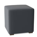 Gray Square Cube Ottoman L39401
