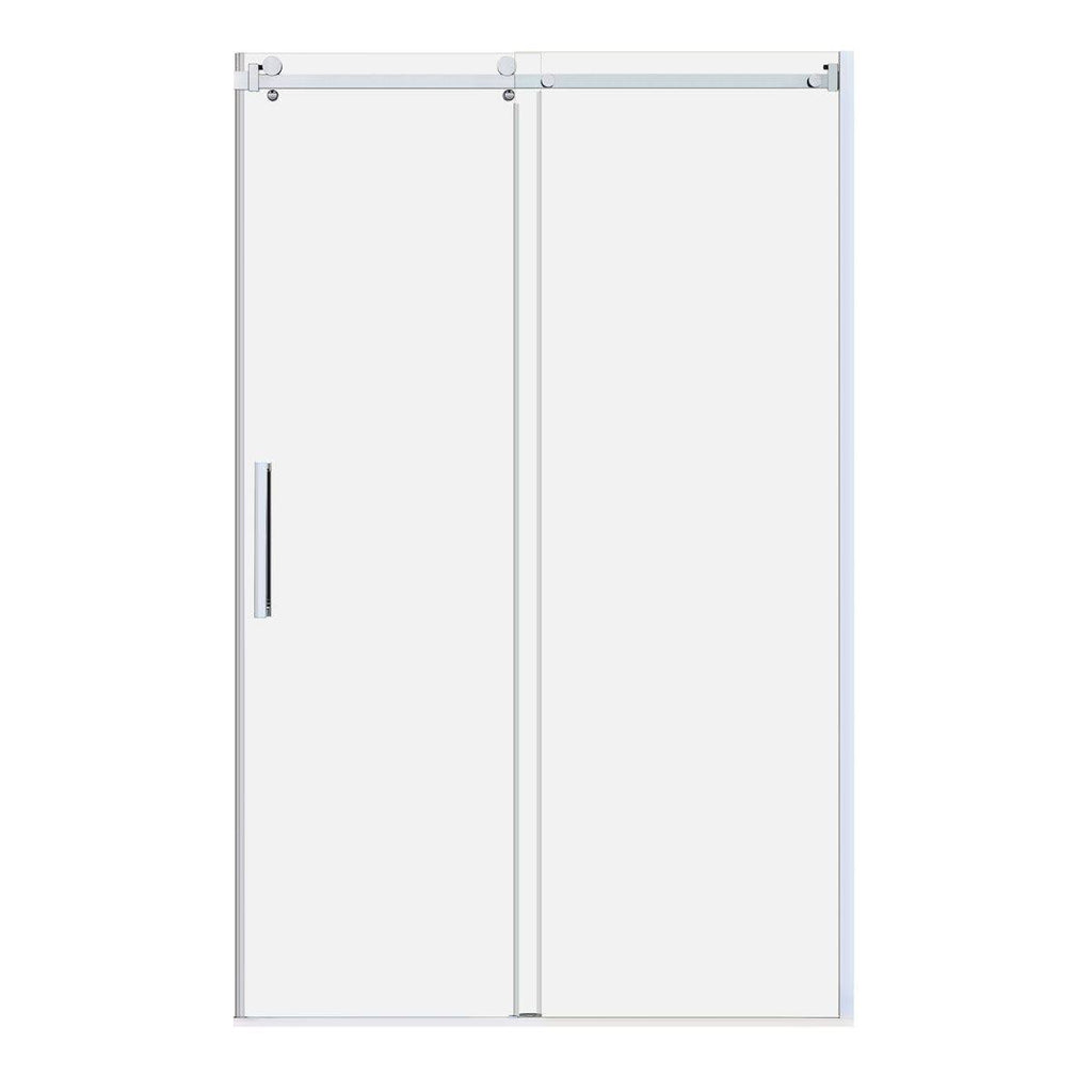 Semi-Frameless Sliding Shower Doors Chrome V624