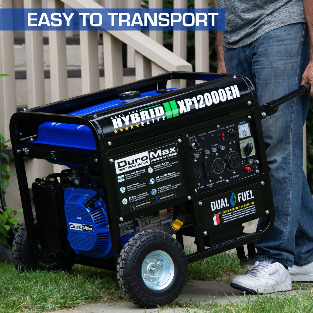 12,000 Watt Dual Fuel Portable Generator W37766