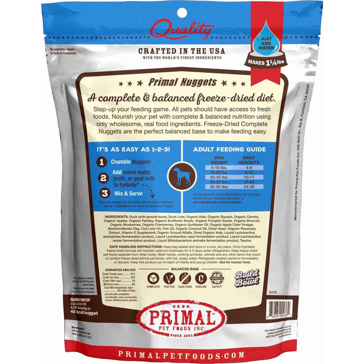 Freeze Dried Duck Dog Food M4029