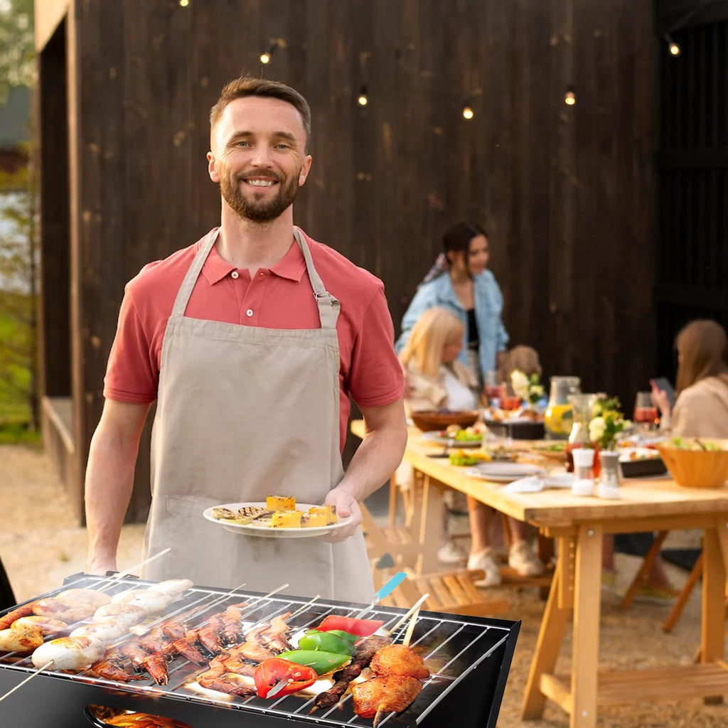 Foldable Charcoal Stainless Steel BBQ Grill R6508