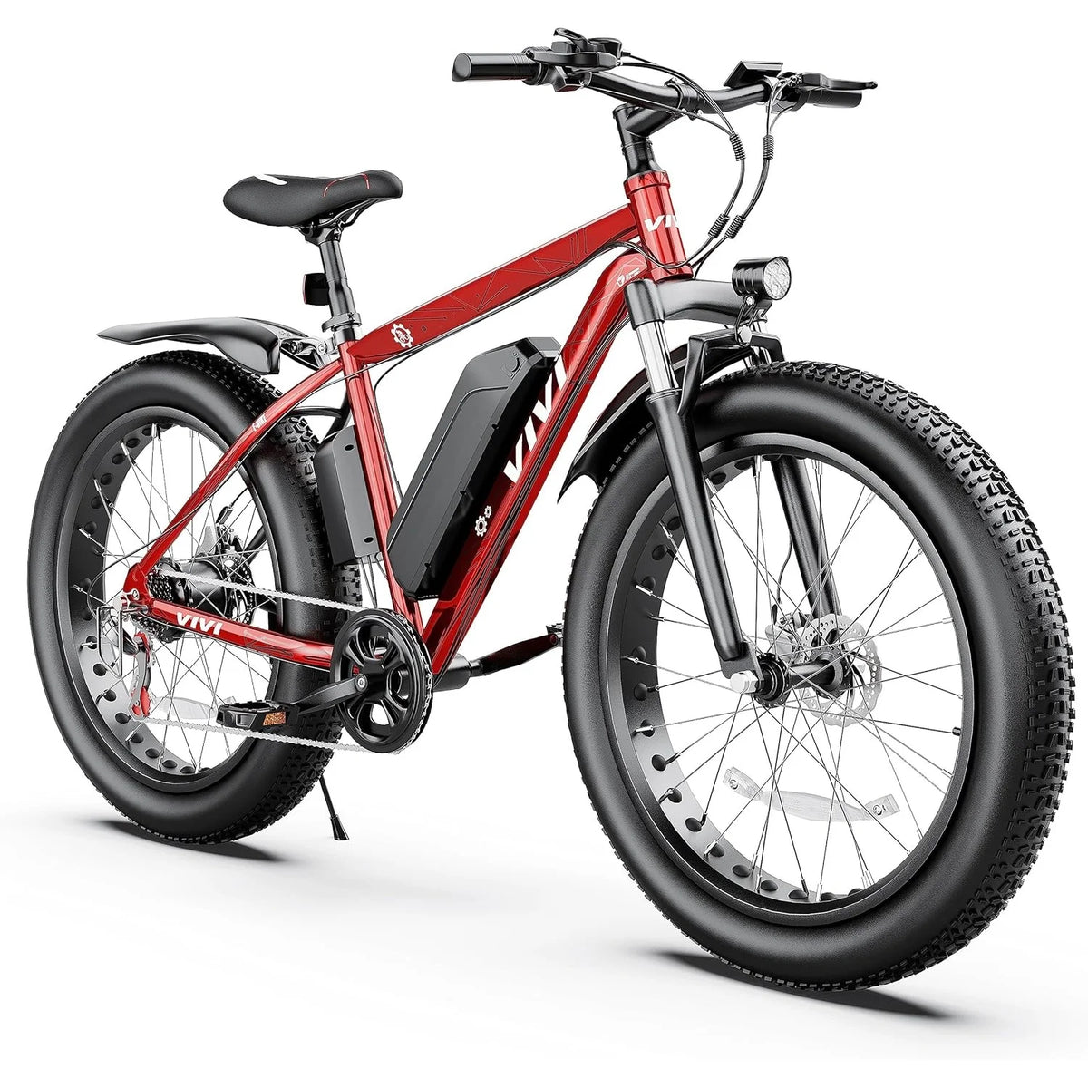 26 x 4.0 Fat Tire 500W Electric Bike with 48V 13Ah Removable Battery F744