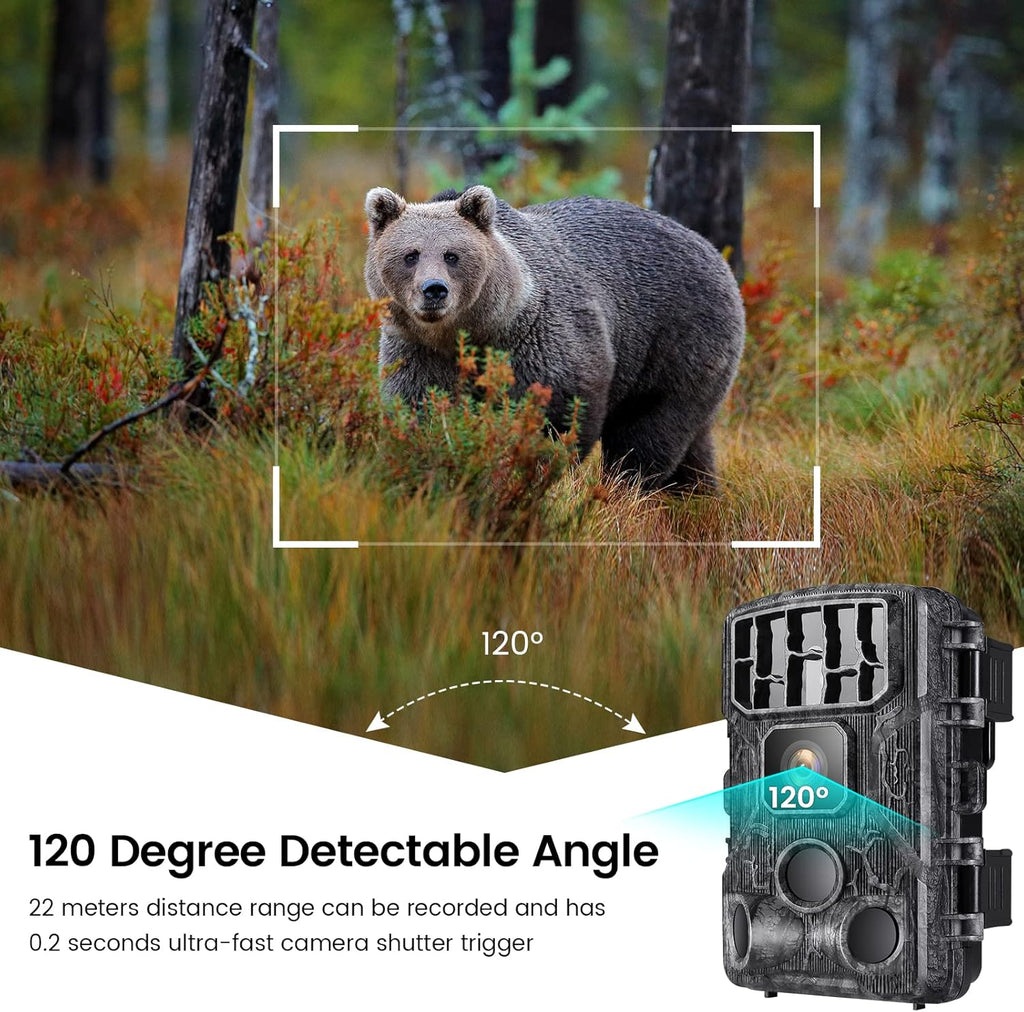 4K 30MP WiFi Trail Camera with Night Vision H725022